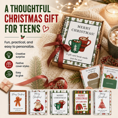 Christmas Gift Card -Book -Surprises On Every Page Hardcover & Durability Line