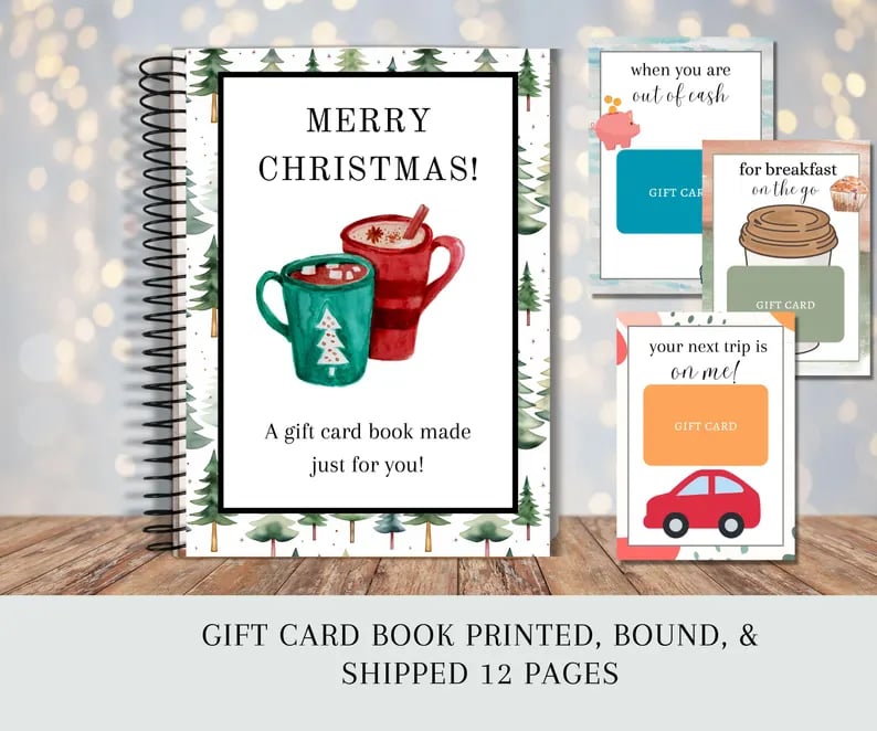 Christmas Gift Card -Book -Surprises On Every Page Hardcover & Durability Line