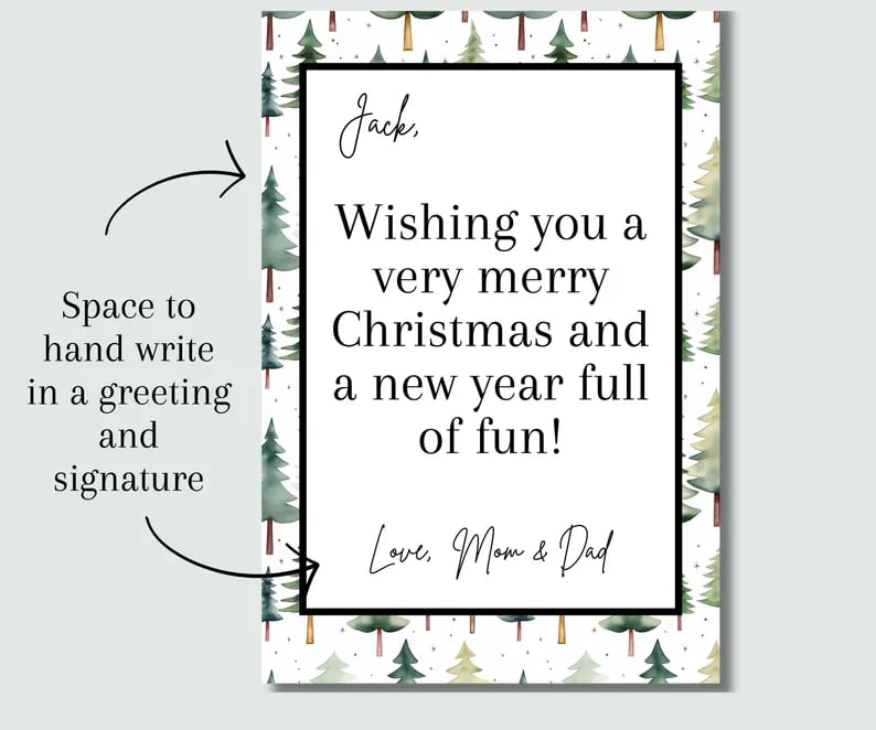 Christmas Gift Card -Book -Surprises On Every Page Hardcover & Durability Line
