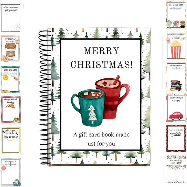 Christmas Gift Card -Book -Surprises On Every Page Hardcover & Durability Line